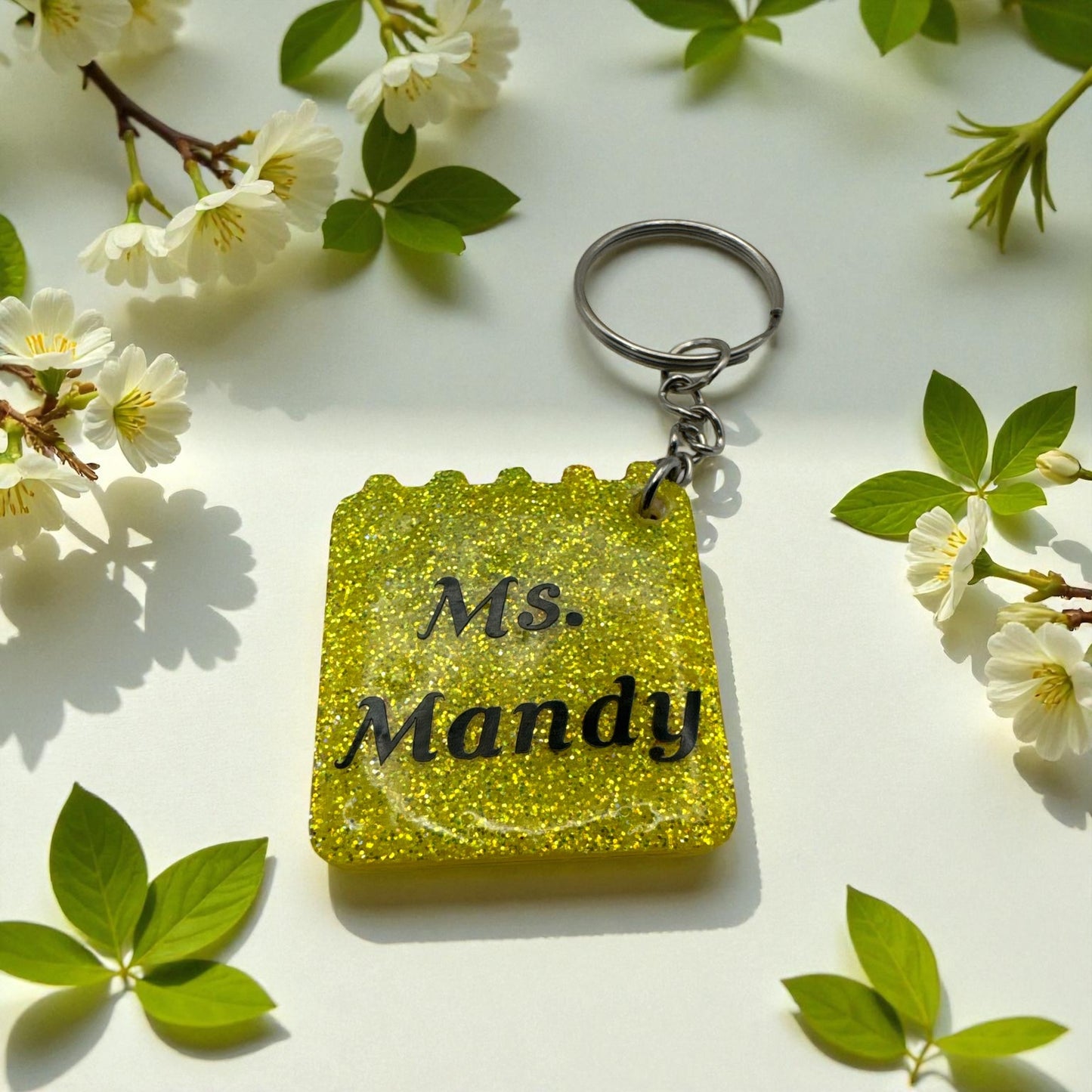 Crayon Box KEYCHAIN, Backpack or Luggage Tag. Teacher Appreciation Personalized