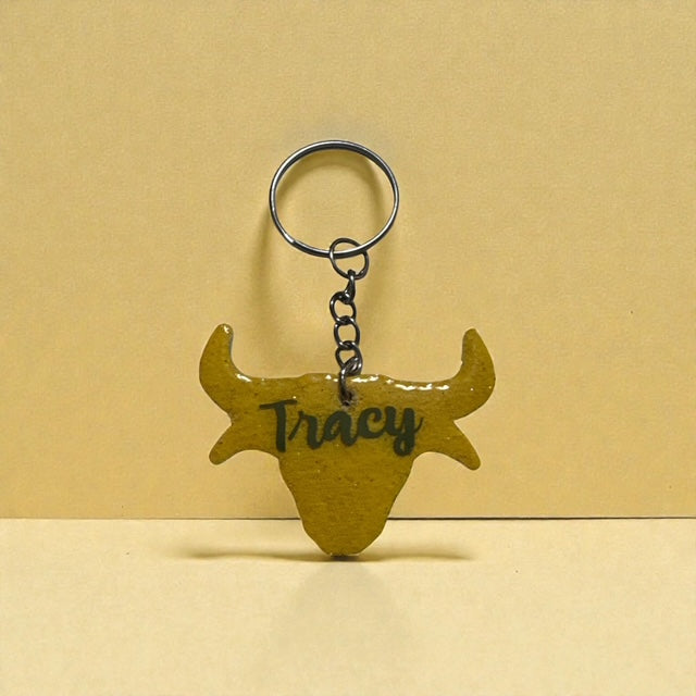 Taurus 2 INCH Keychain – Zodiac Astrology Purse & Bag Charm