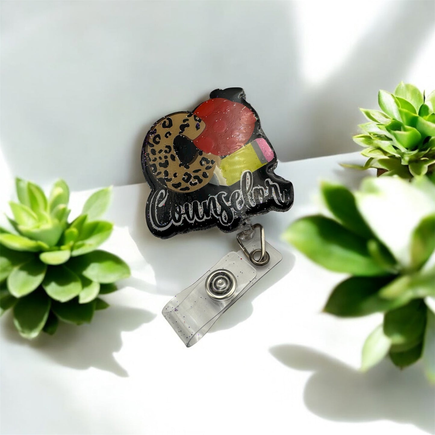 Counselor Badge Reel with Alligator Clip