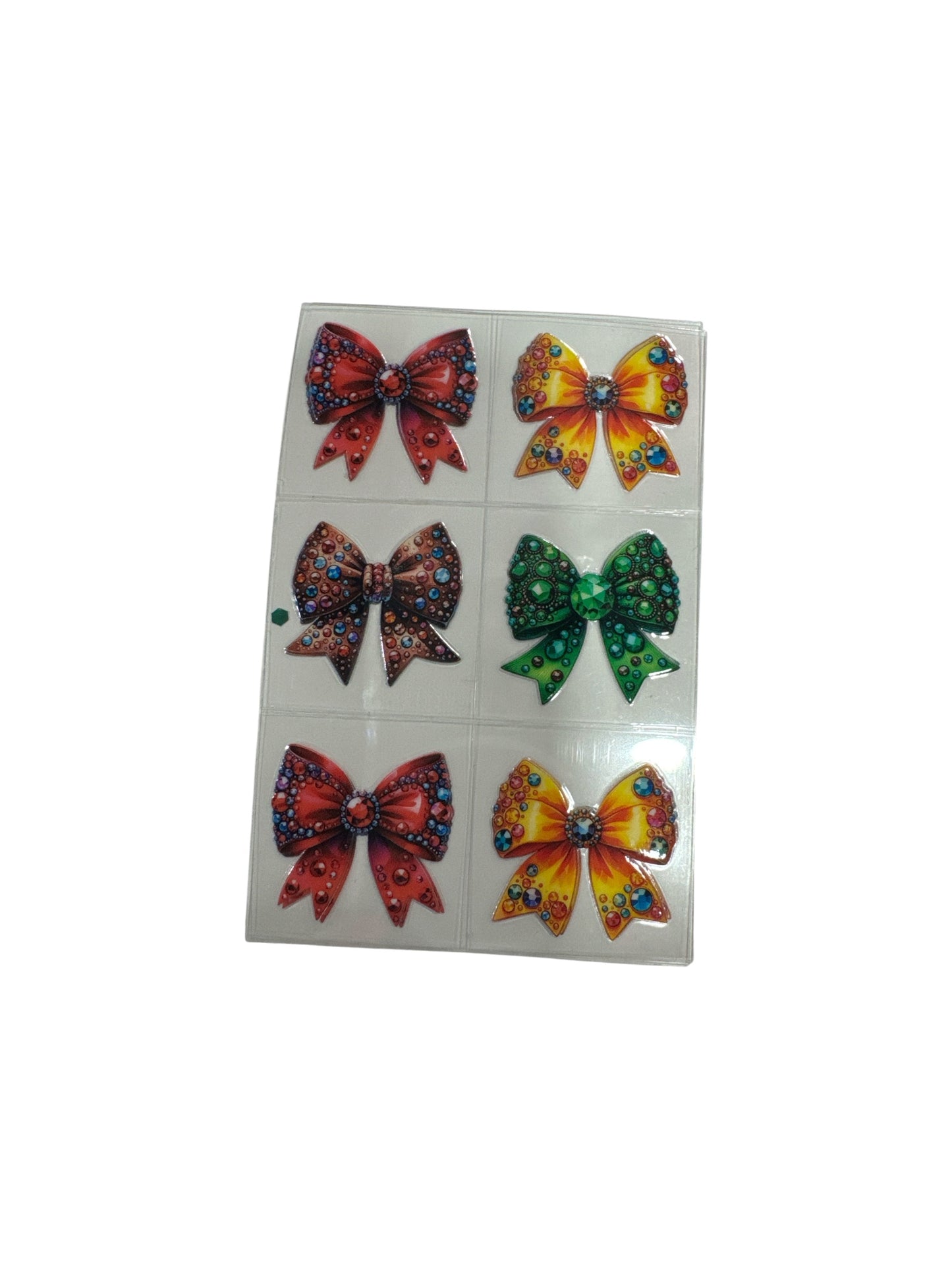 Colorful Bows #126 3 oz UV DTF Cup Wrap