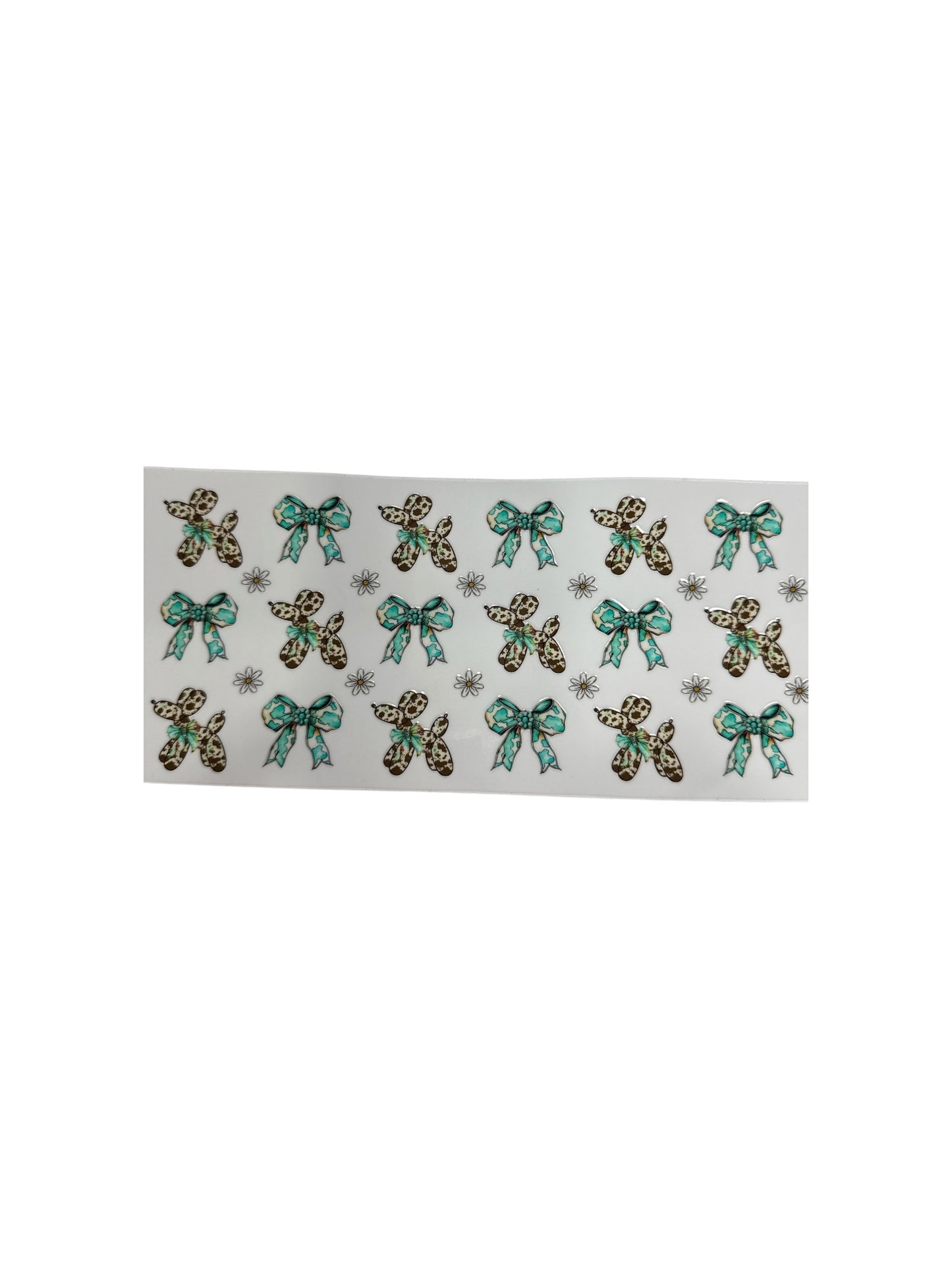 Balloon Dogs - Leopard and Teal 16oz UV DTF Cup Wrap Transfer for Cups #345