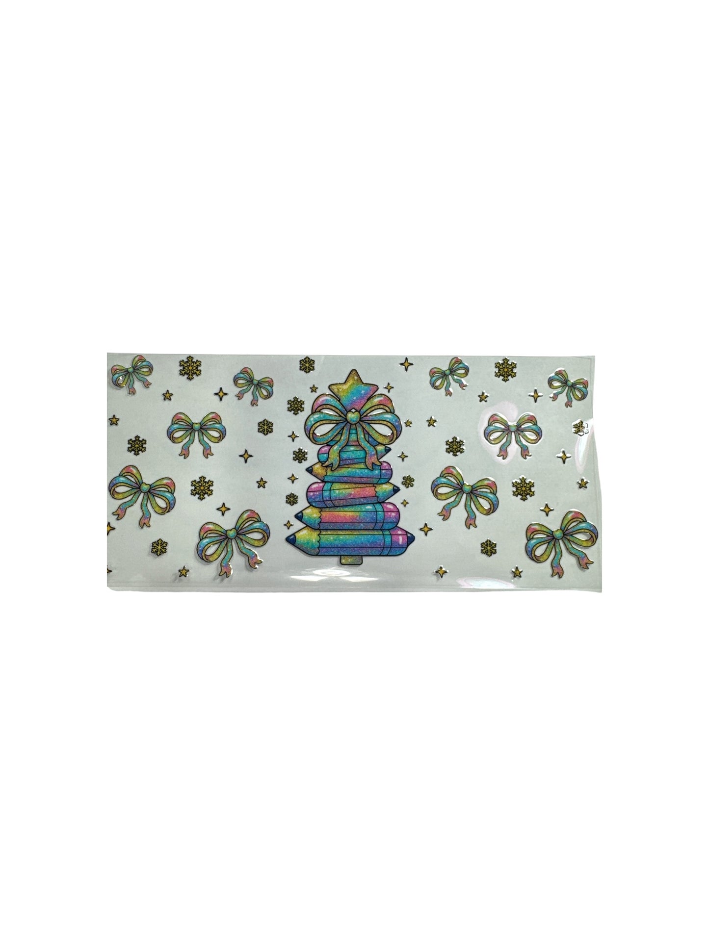 Teacher Bow 16oz UV DTF Cup Wrap Transfer for Cups #357
