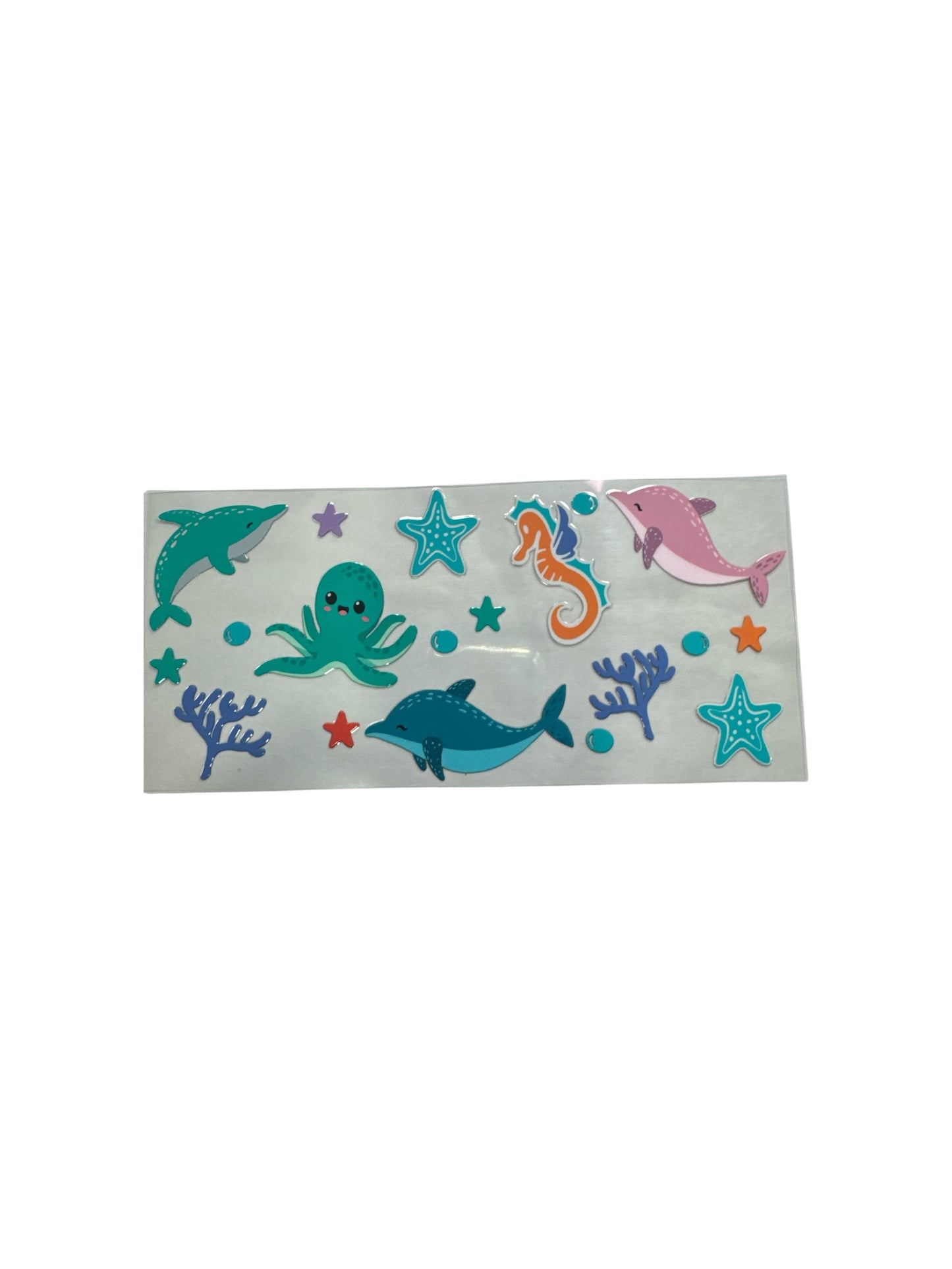 Sea Life Wrap #625 3oz UV DTF Cup Wrap