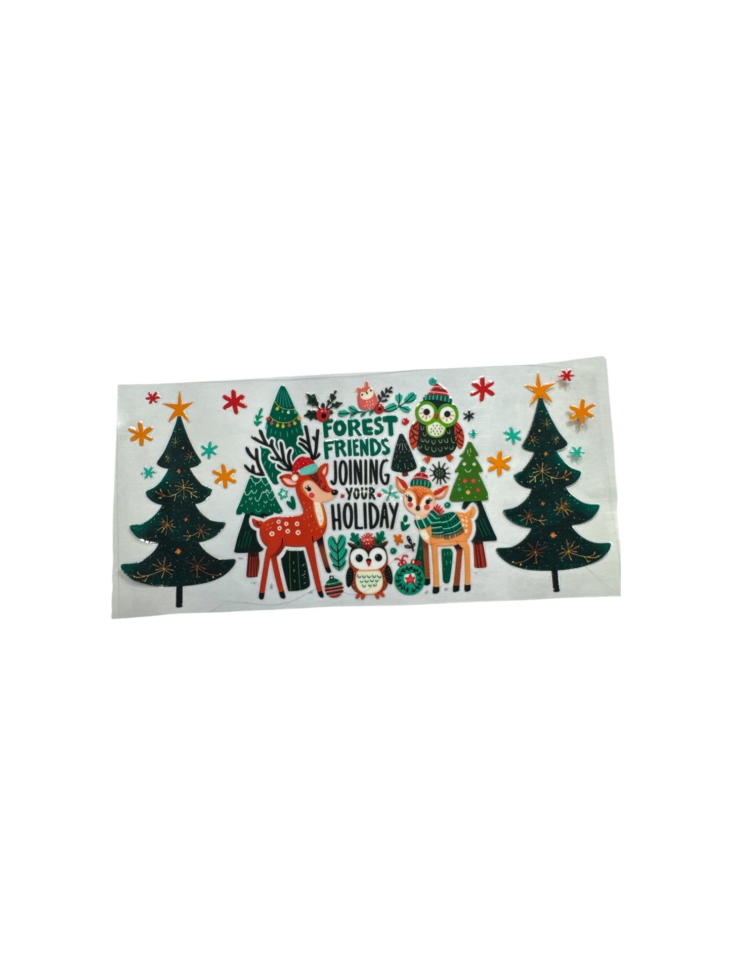 Forest Friends Winter 16oz UV DTF Transfer #603