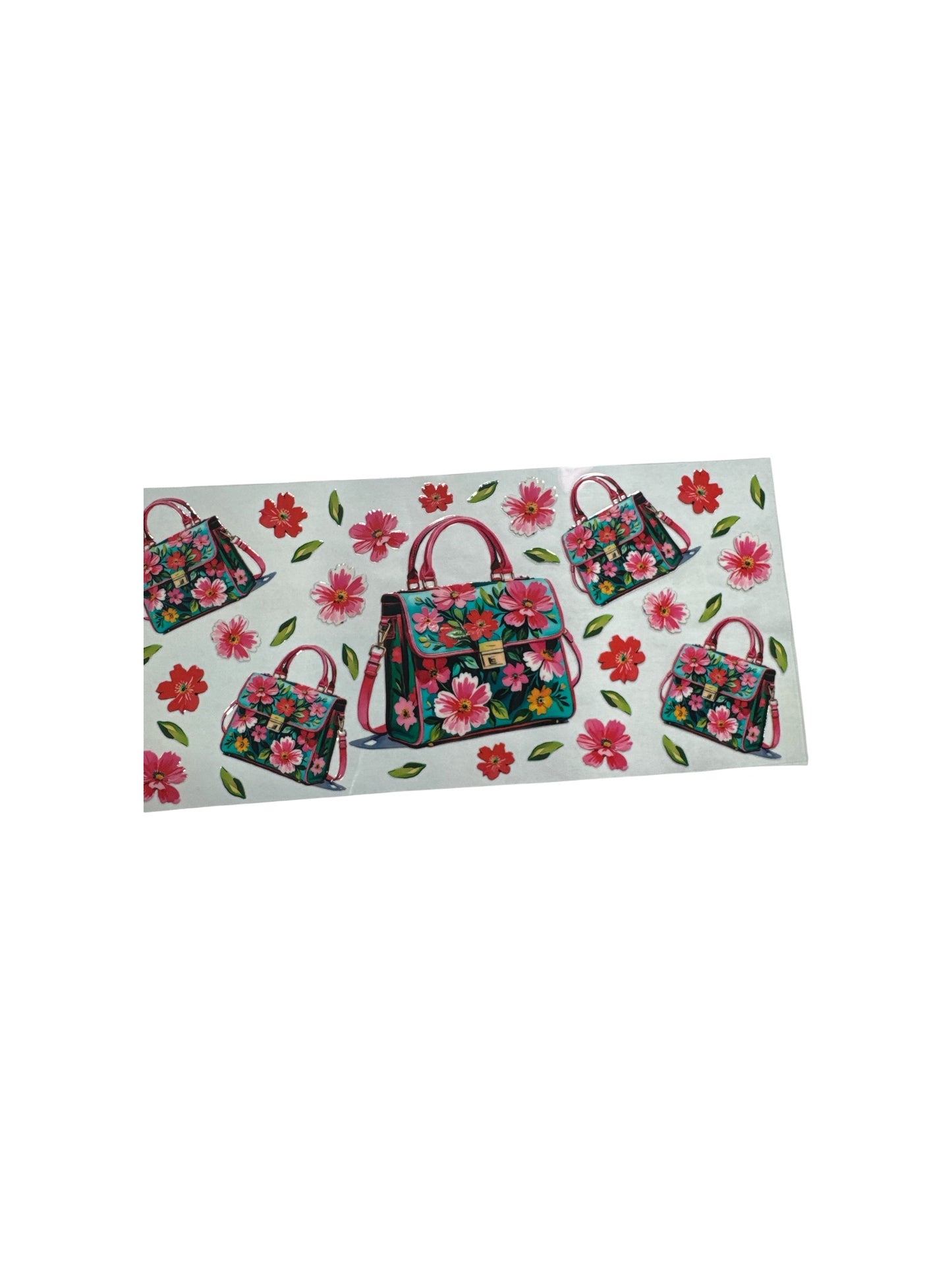 Floral Purse UV DTF Transfer Wrap, #594