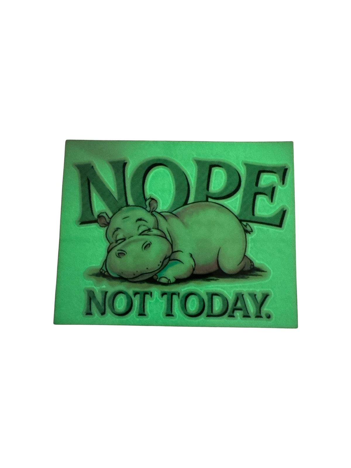 15oz GLOW IN THE DARK UV DTF NOPE Transfer #652