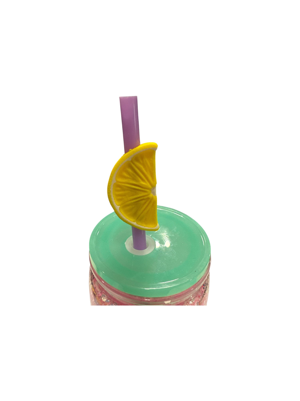 Lemon Slice 3D Straw Topper – Drink Accessory for Tumblers