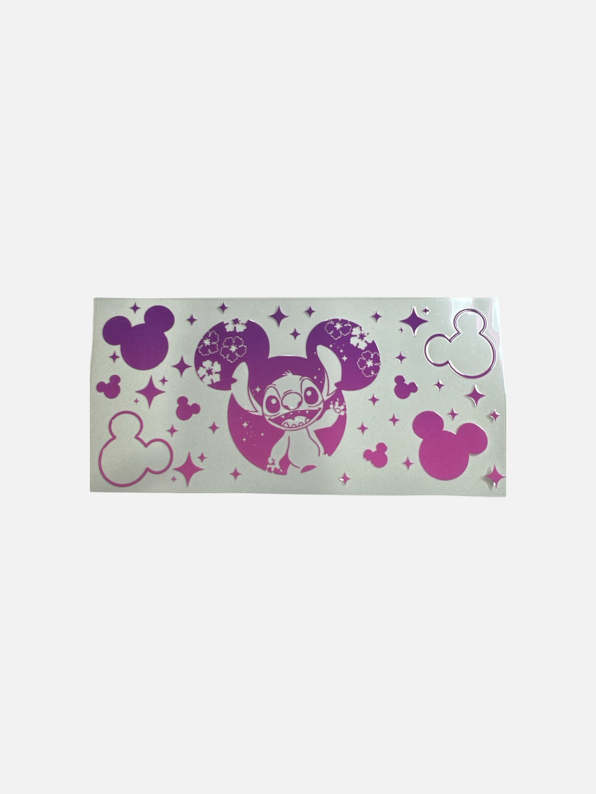 Blue Alien in Pink Ears UV DTF 16oz DTF Decal Transfer #911