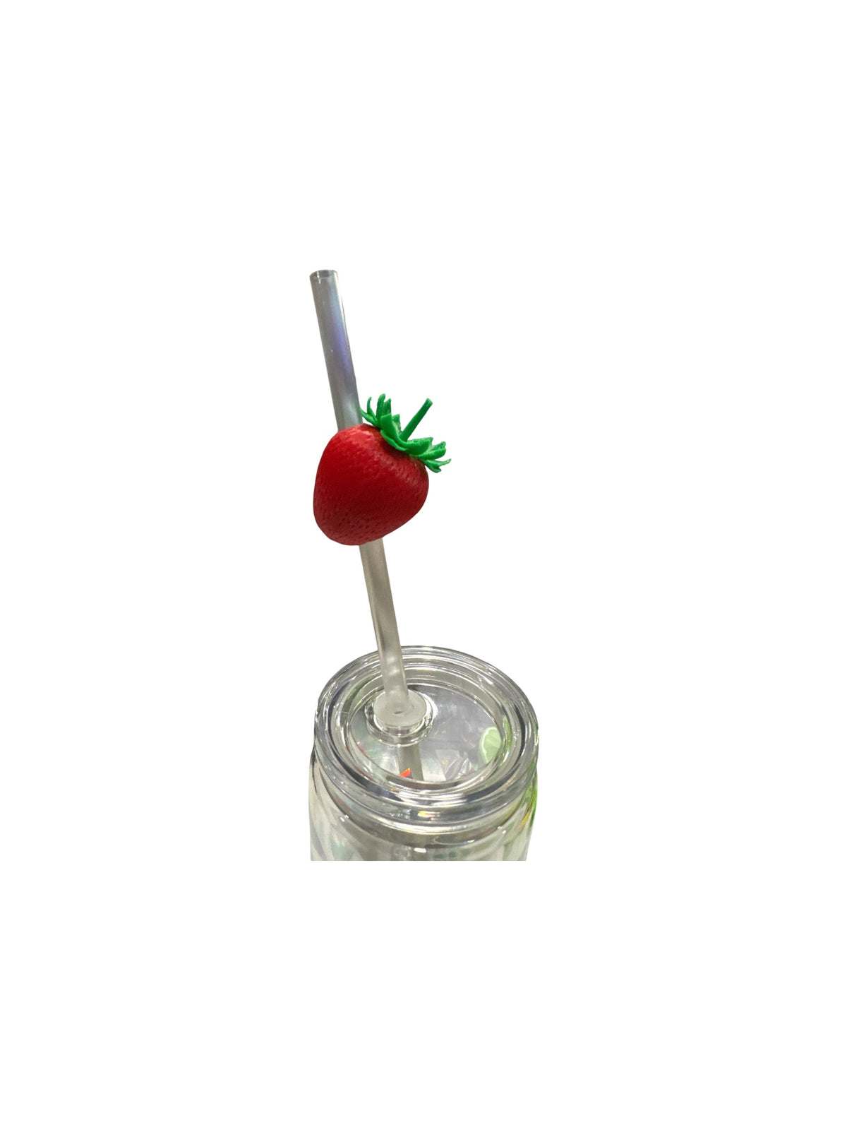 Strawberry 3D Straw Topper – Drink Accessory for Tumblers