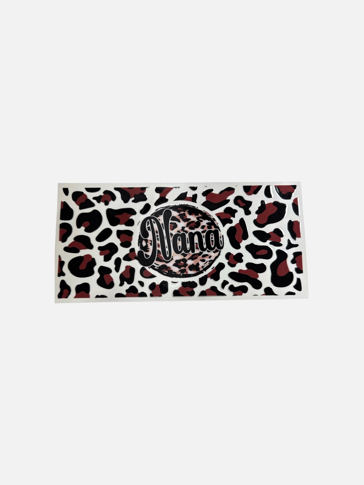 Nana with Leopard UV DTF 16oz Decal Wrap #862