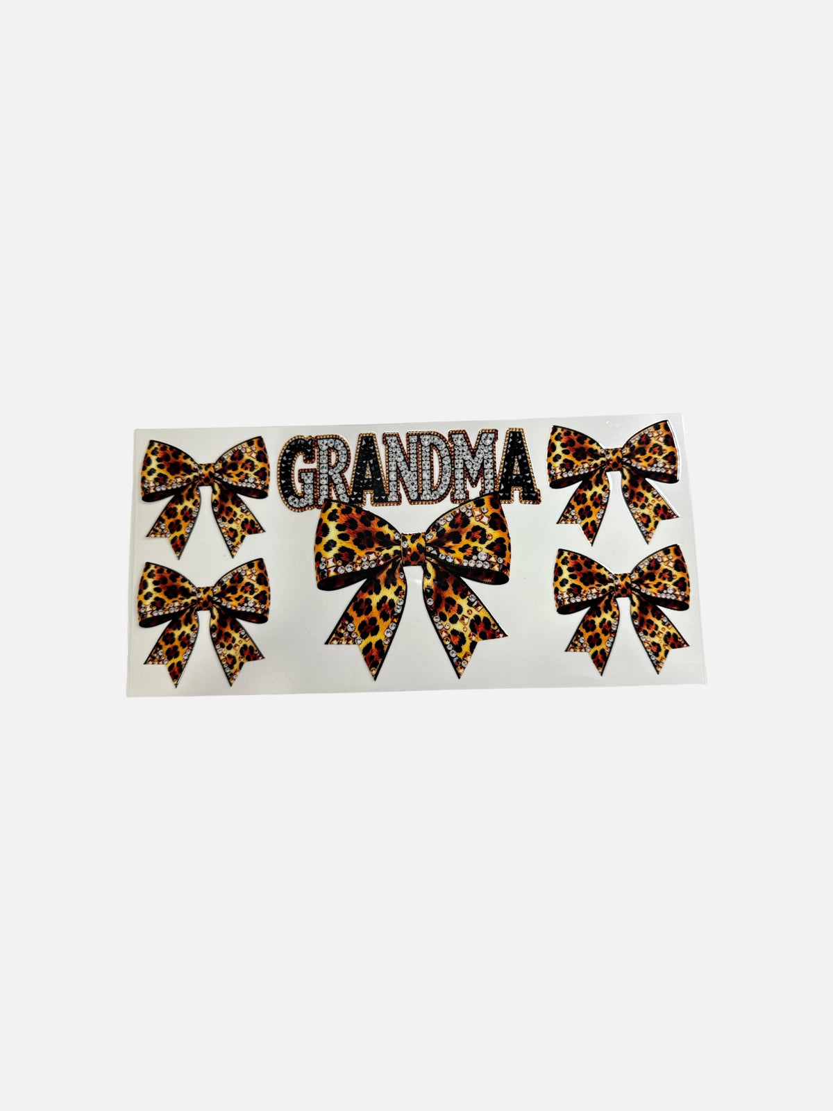 Grandma with Leopard and Diamonds UV DTF 16oz Decal Wrap #864