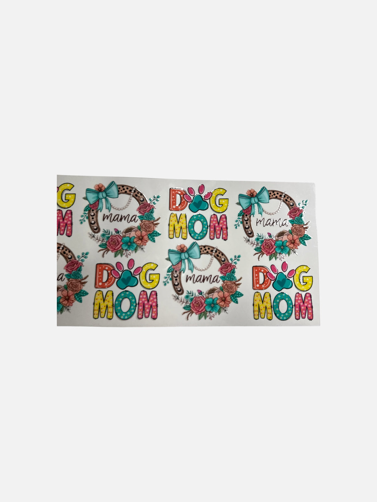 Dog Mom UV DTF 16oz Decal Wrap #866