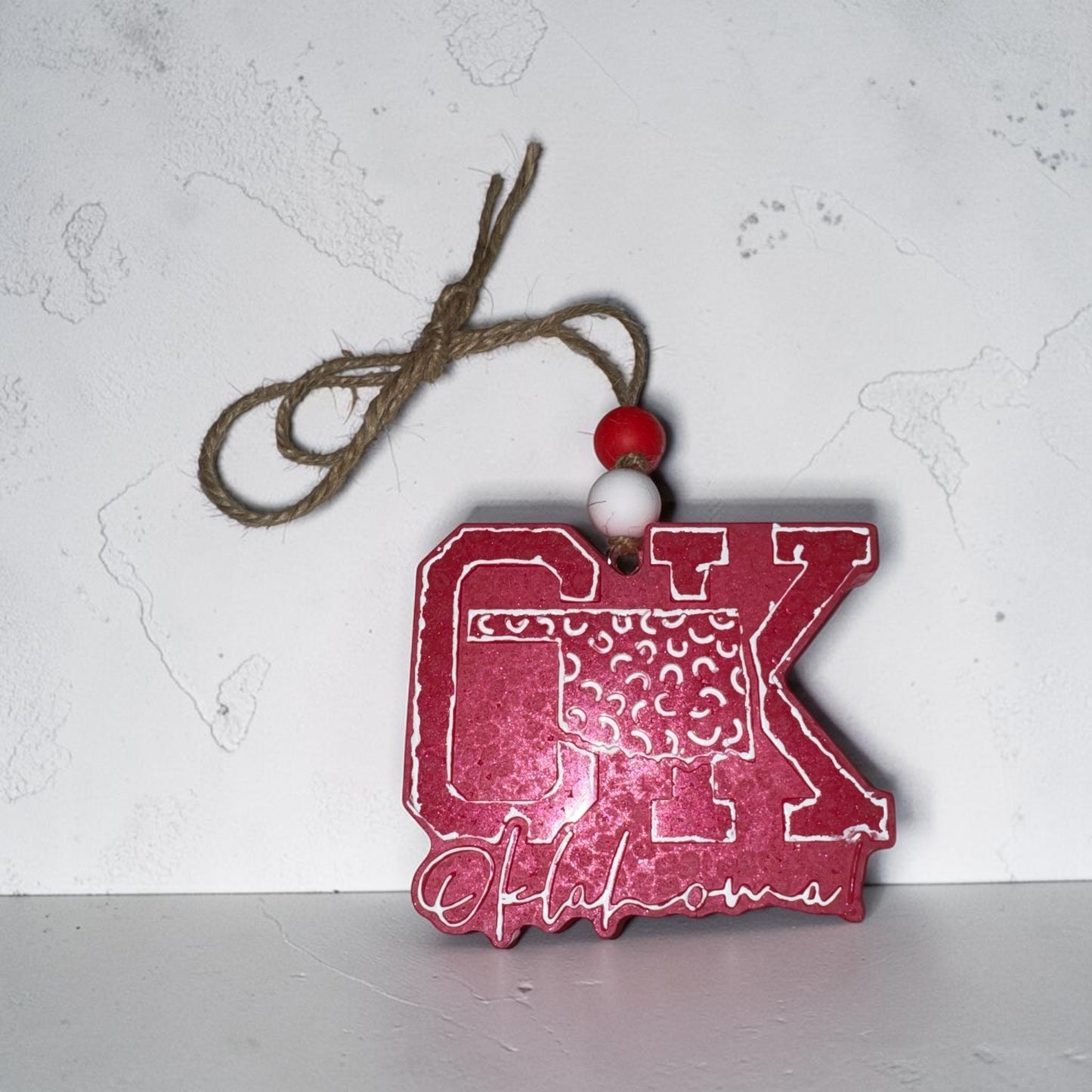 Freshie ā State of Oklahoma - Handmade Hanging Car Air Freshener
