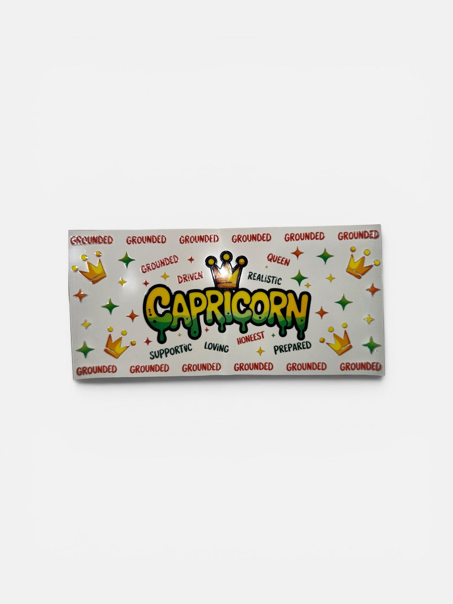 Capricorn Zodiac Sign UV DTF 16oz Cup Wrap, #239 Tumbler Decal