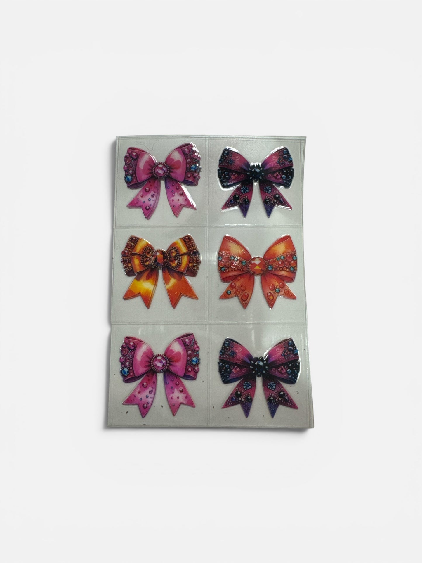 Colorful Bows 3 oz UV DTF Cup Wrap
