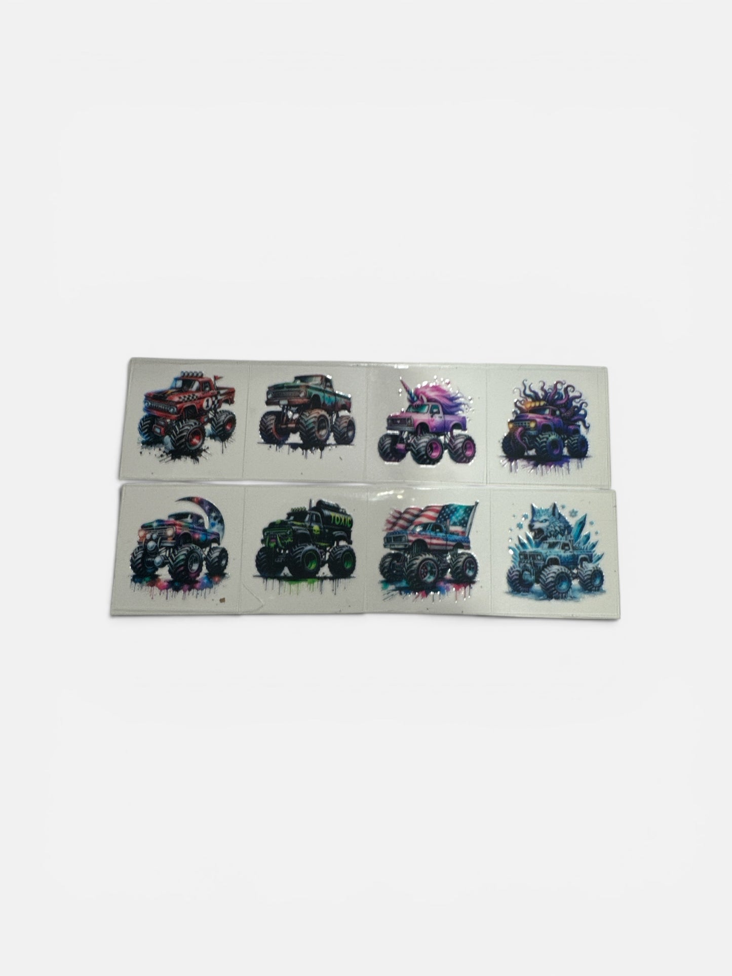 Monster TRUCKS #102 3 oz UV DTF Cup Wrap