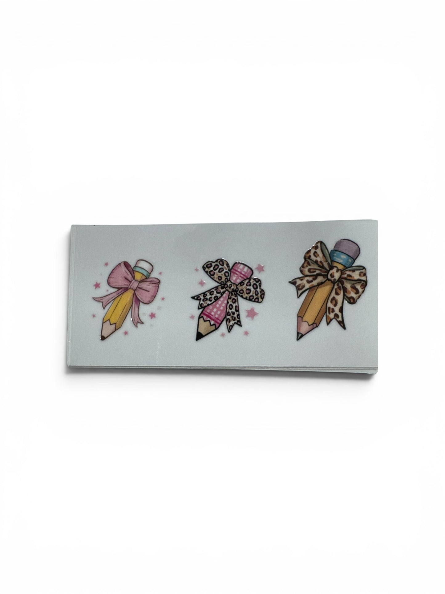 Pencils with Bows #119 3 oz UV DTF Cup Wrap