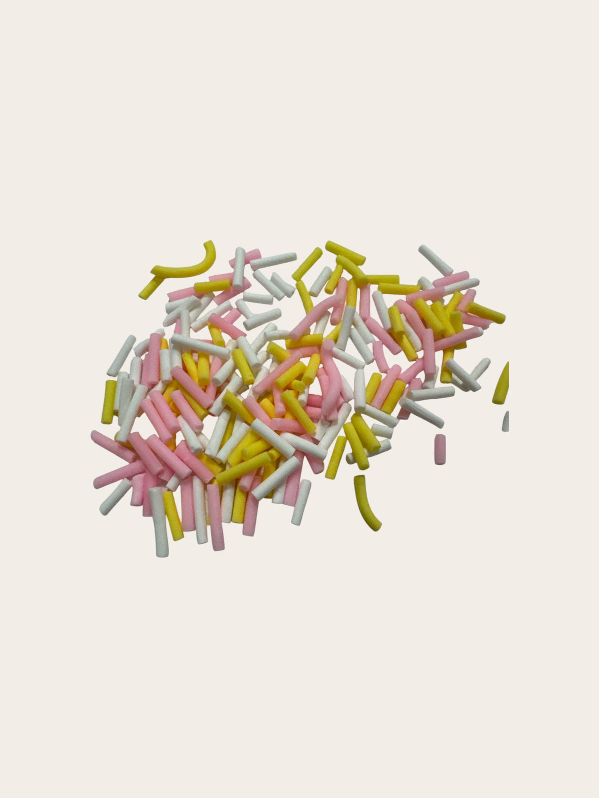 Yellow, Pink and White Pieces Polymer Clay – 2 oz Bag