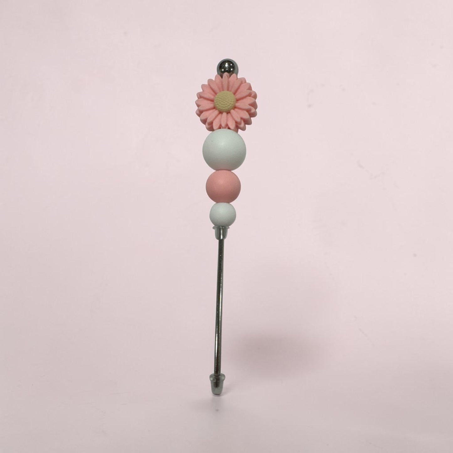 Flower Beaded 4-inch Pokey Tool (Pink and White)– Craft Pick for Vinyl Weeding & Detail Work