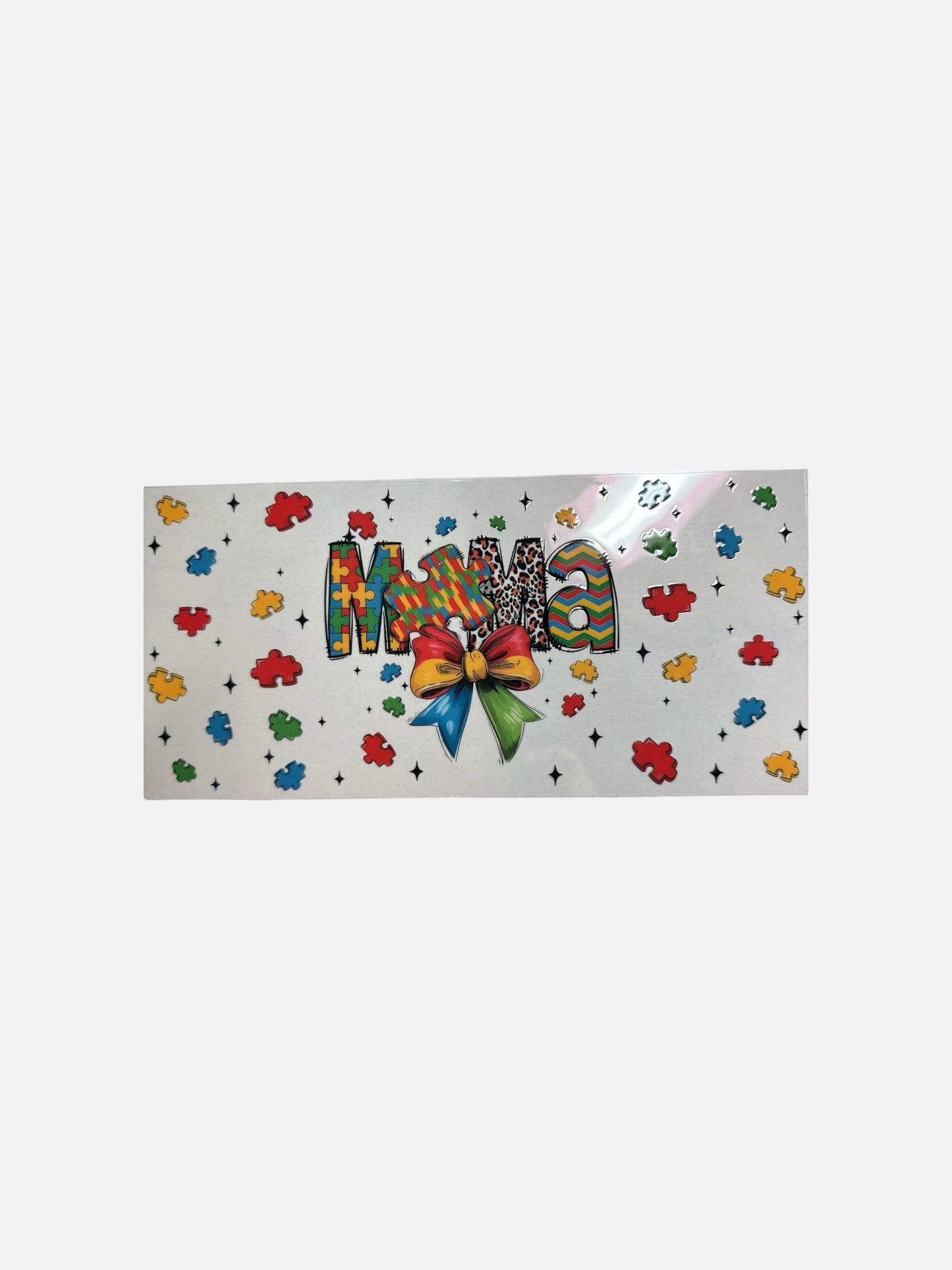 Autism Mama UV DTF 16oz Cup Wrap, #388
