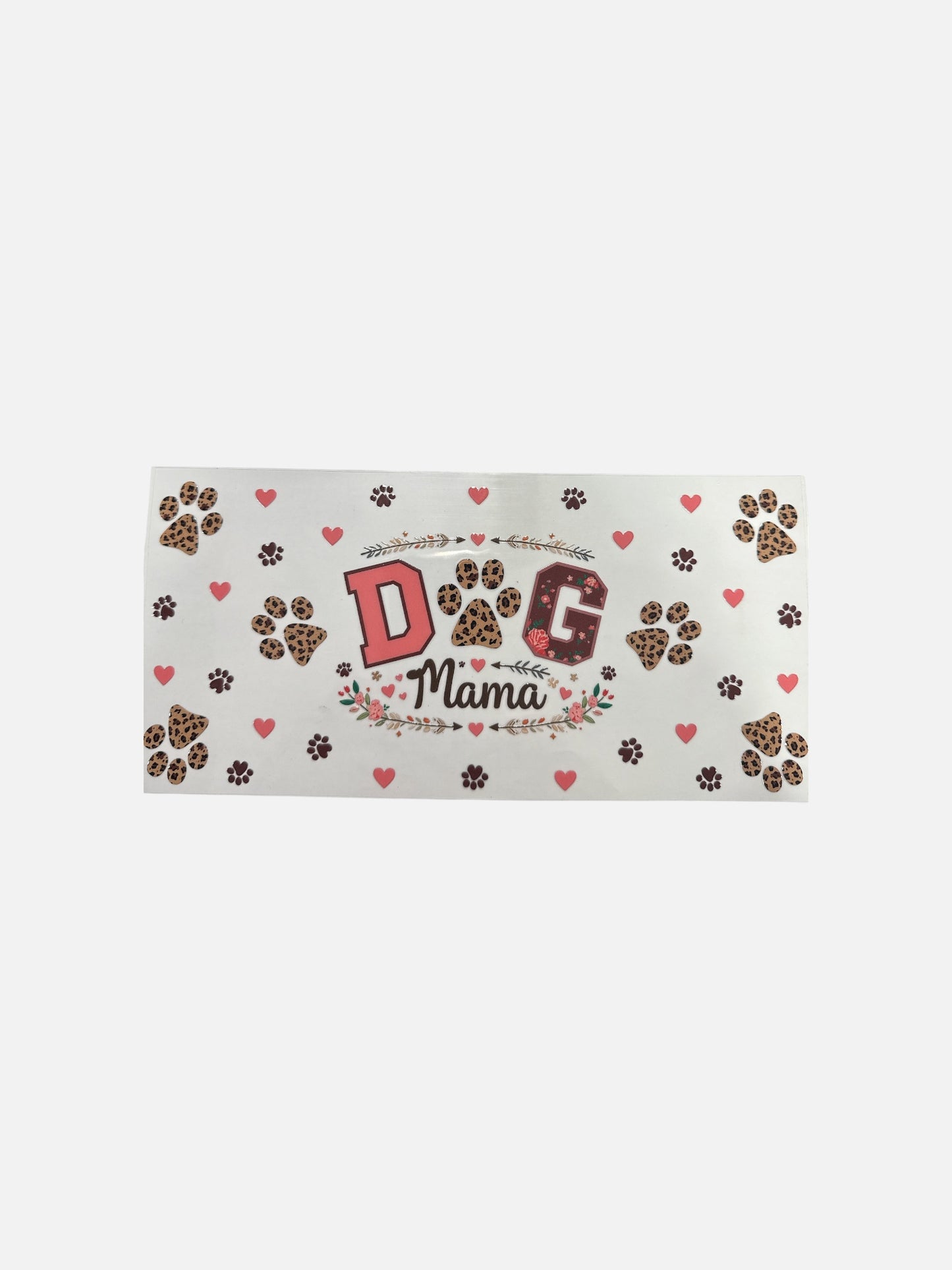 Dog Mom UV DTF 16oz Cup Wrap, #513