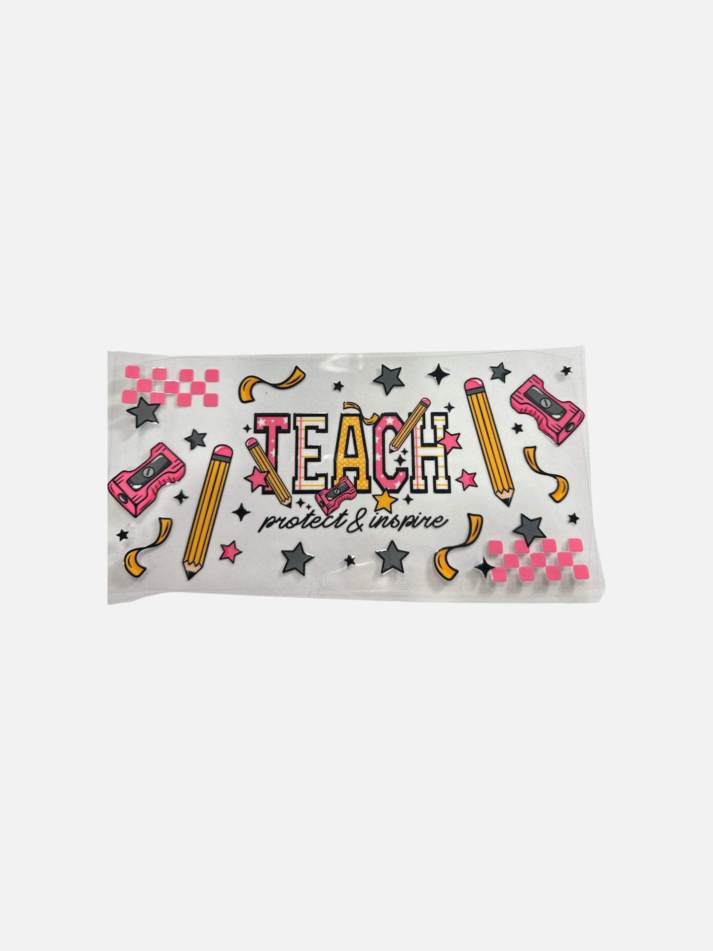 Teach 16oz UV DTF Cup Wrap Transfer for Cups #537