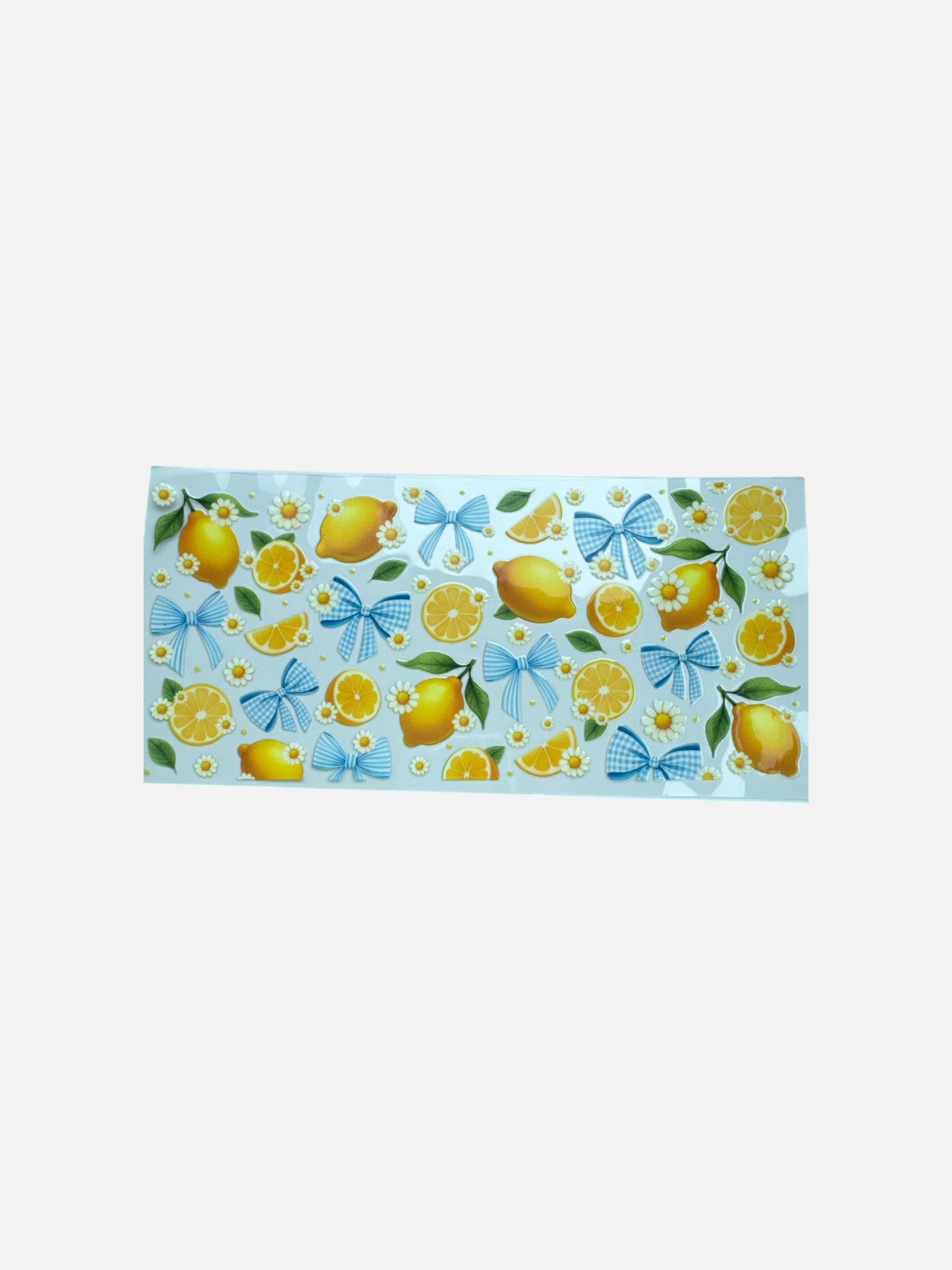 Lemons and Bows 16oz UV DTF Transfer for Cups #444