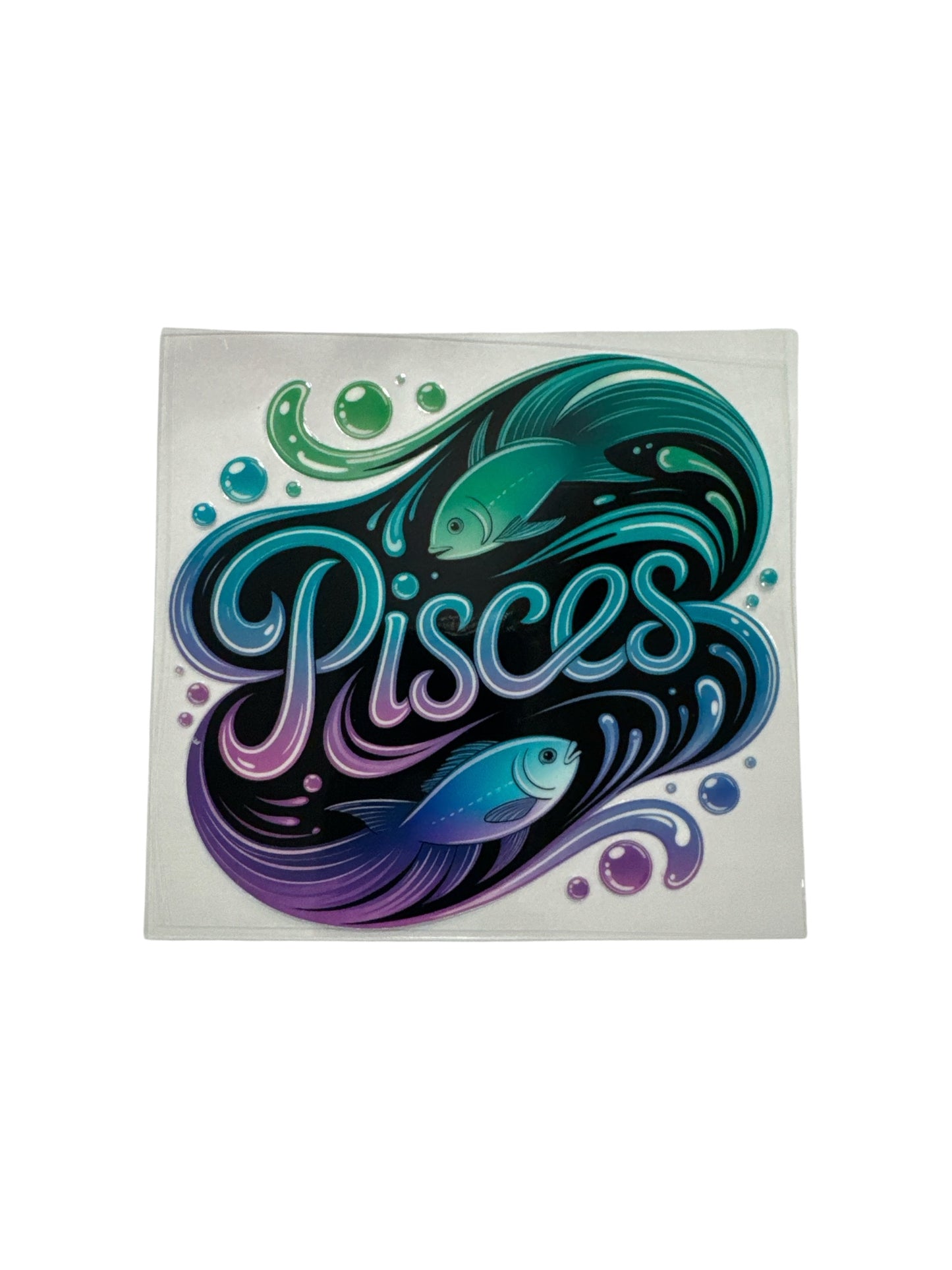 Pisces Zodiac Sign UV DTF Transfer Wrap, #545 Decal