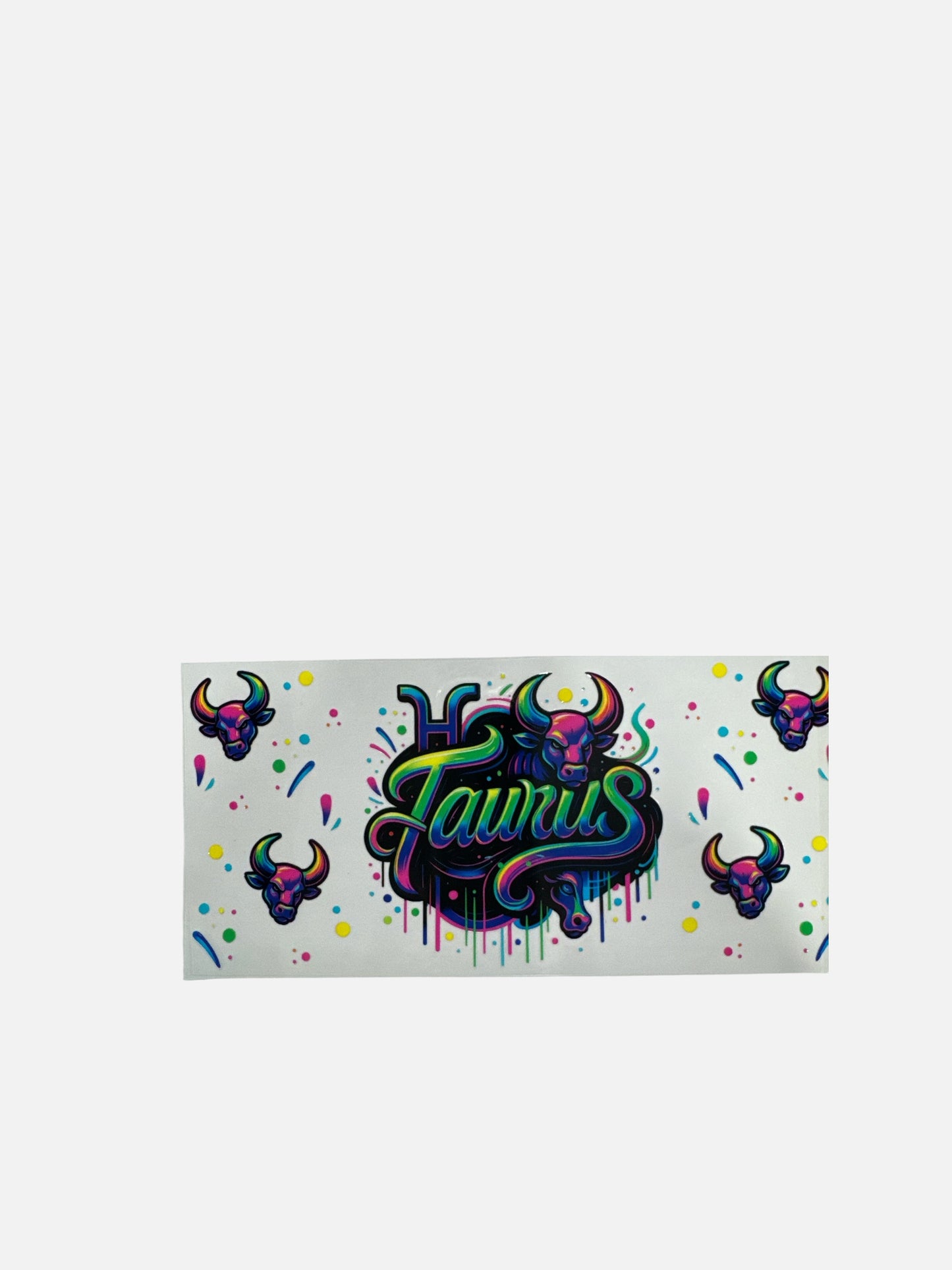 Taurus Zodiac Sign UV DTF 16oz Cup Wrap, #553 Tumbler Decal