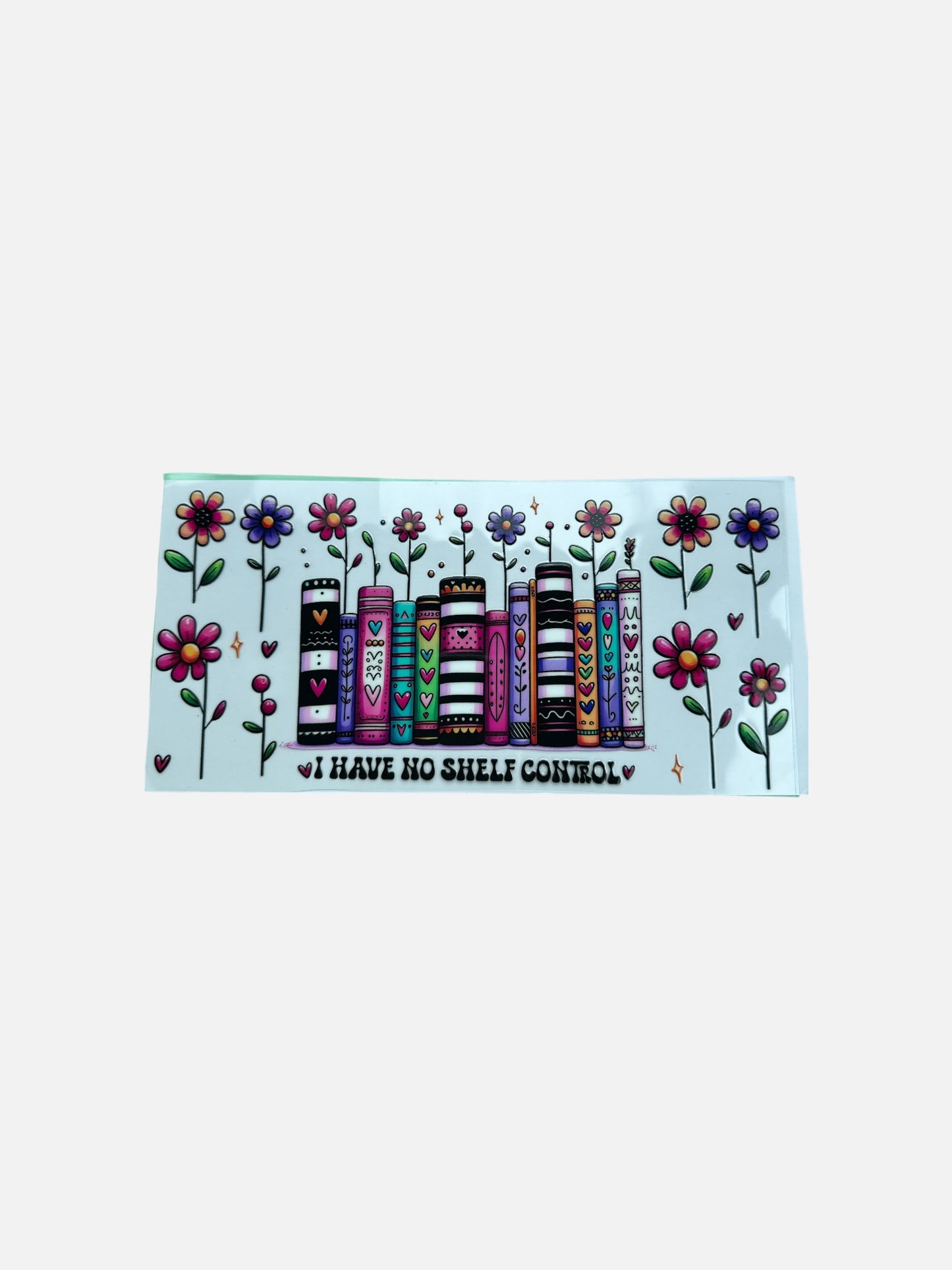 Book Wrap No Shelf Control UV DTF Transfer Wrap, #440 Decal