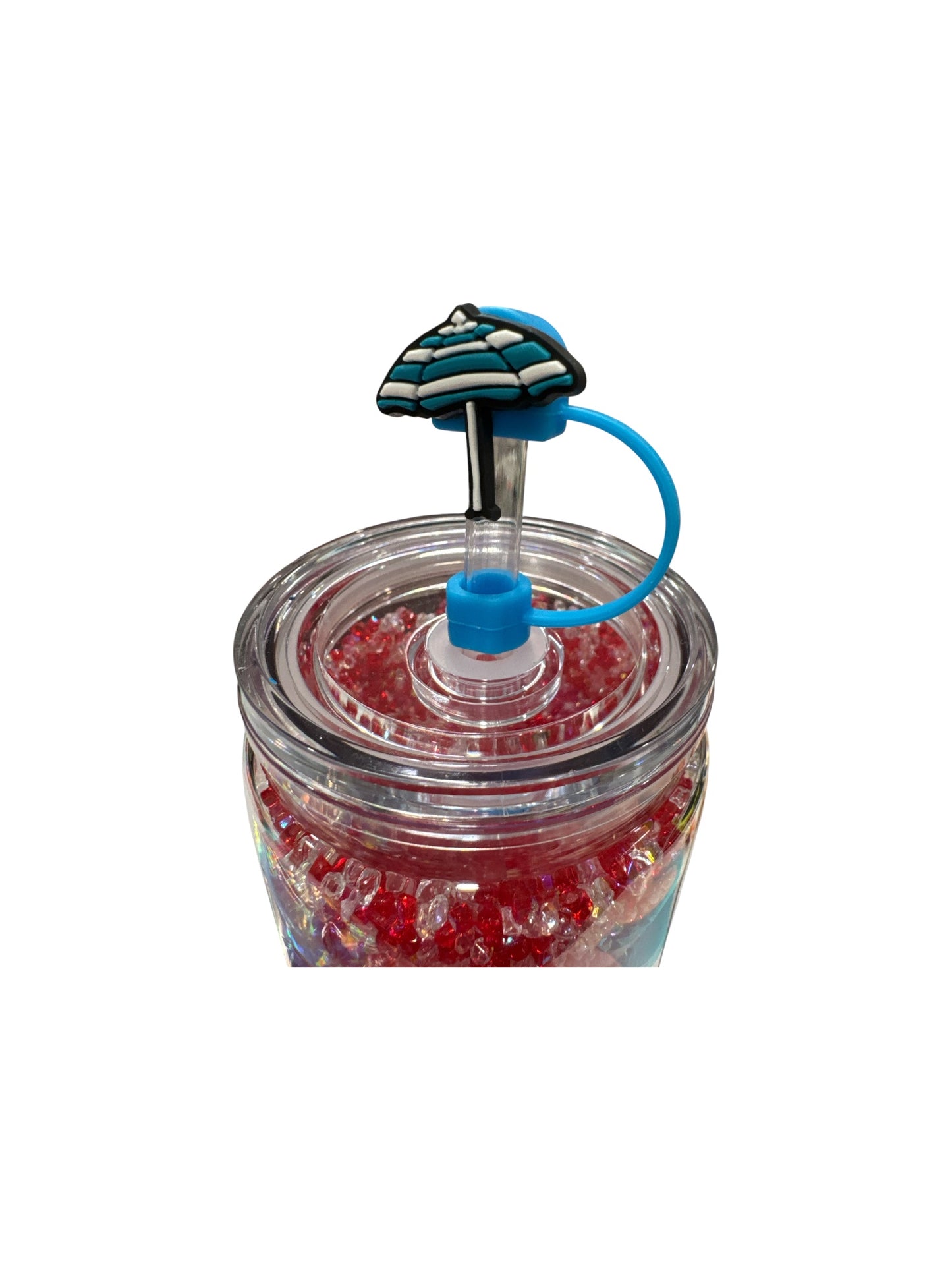 Umbrella Straw Topper – Cute Silicone Drink Accessory for Tumblers