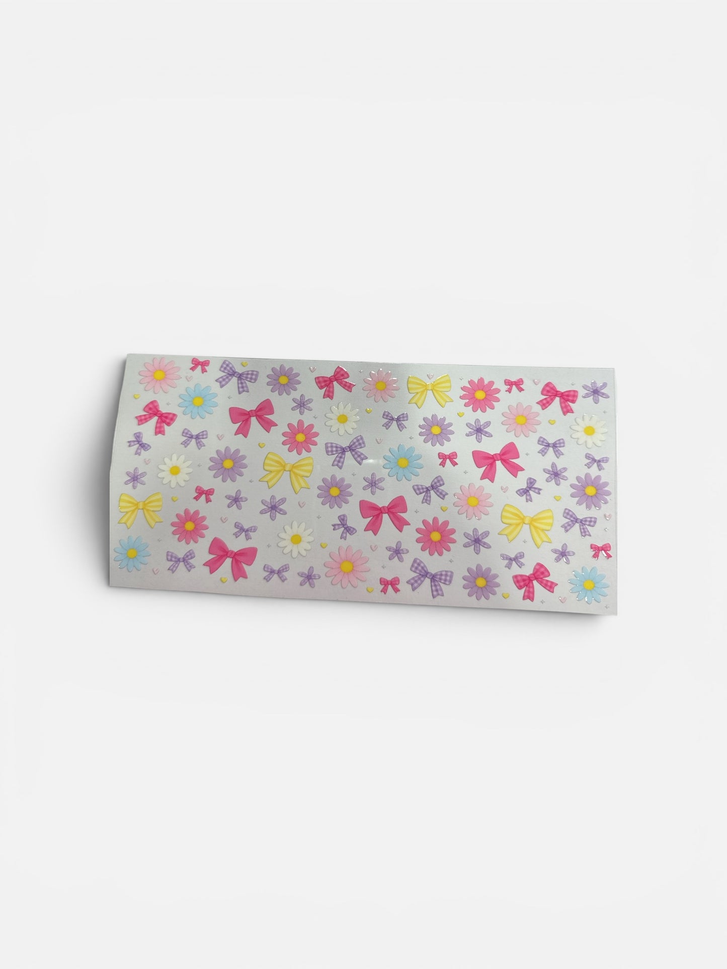 Daisy Flowers and Bows 16oz UV DTF Transfer for Cups #283