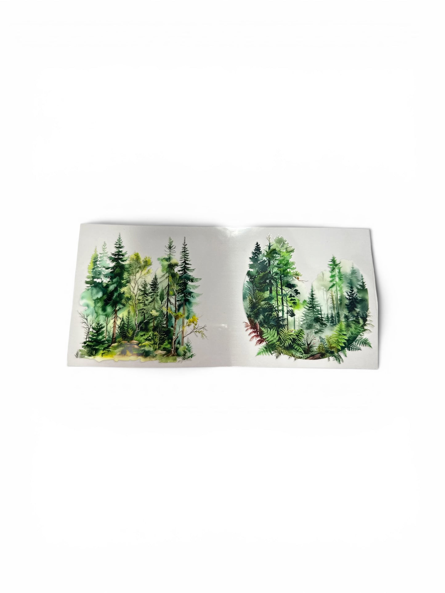 Forest Scene UV DTF 16oz Cup Wrap, #308 Tumbler Decal