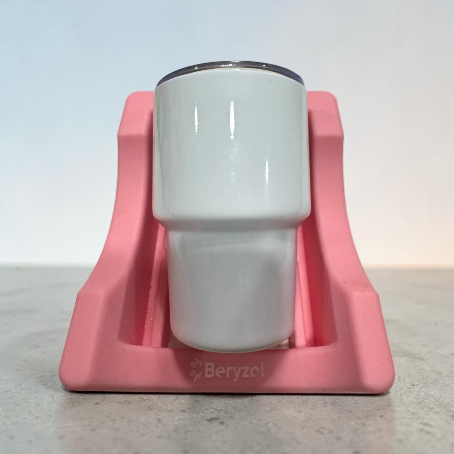 3 OZ White Stainless Steel Double Wall Mugs with Lids and Straw
