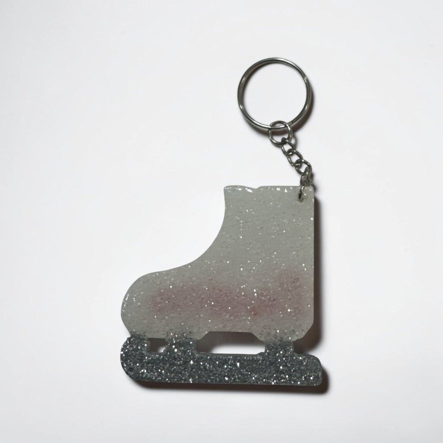 Ice Skate Keychain – Personalized Glitter Cute Gift for Ice Skaters
