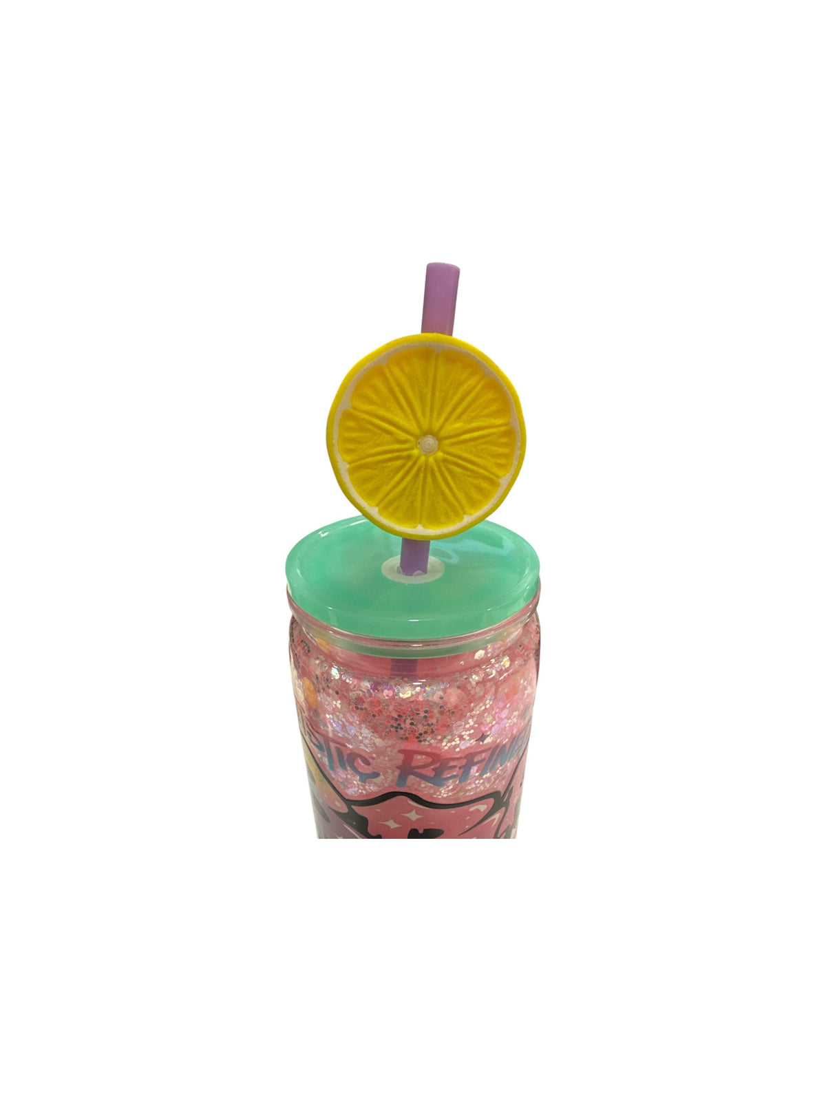 Lemon Wedge 3D Straw Topper – Drink Accessory for Tumblers