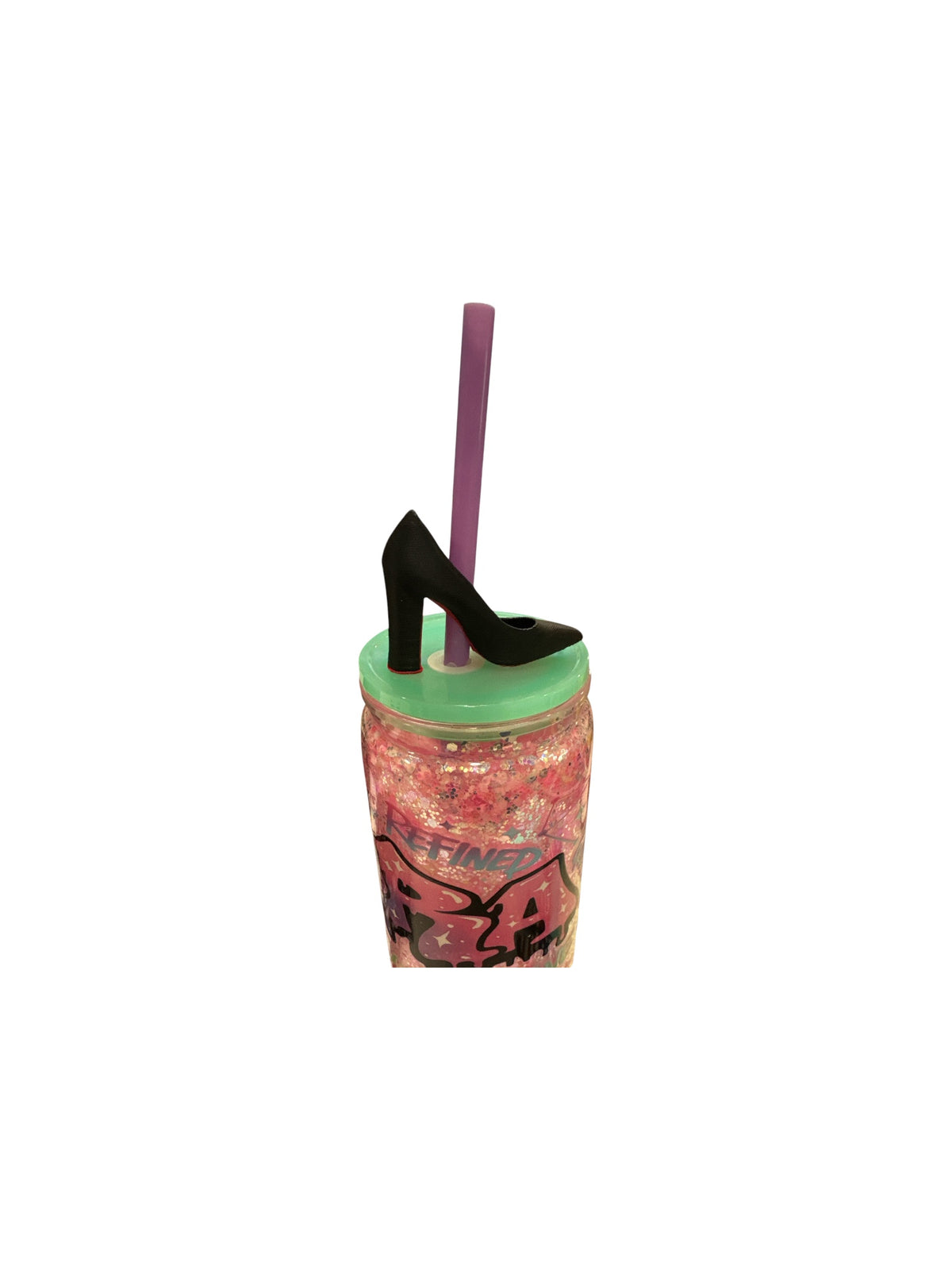 High Heel 3D Straw Topper – Drink Accessory for Tumblers