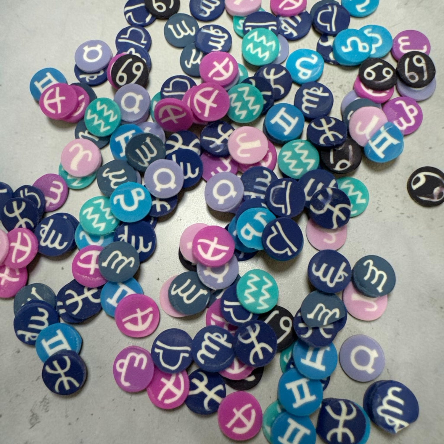Zodiac Polymer Clay Pieces