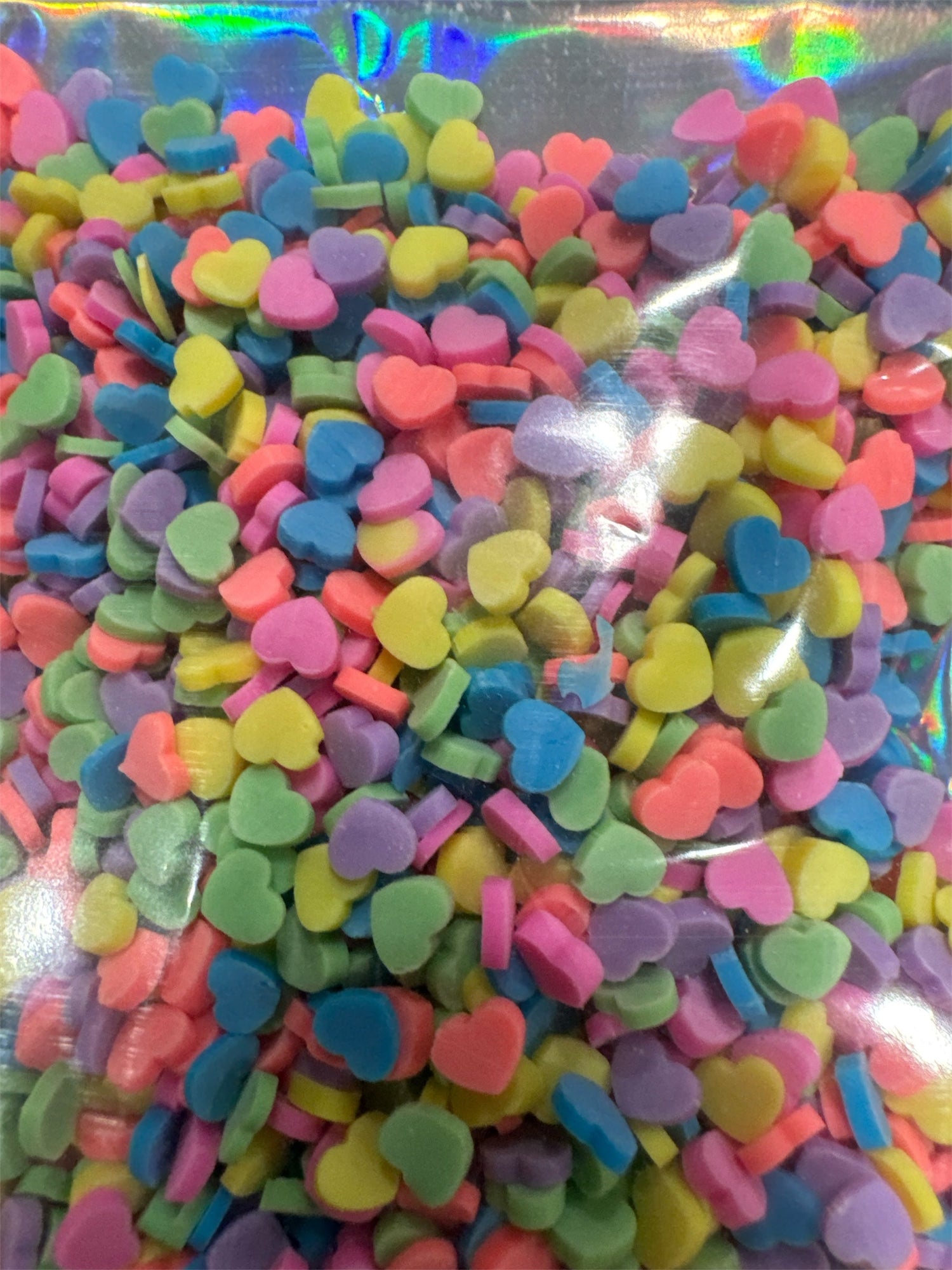 Hearts, Candy and Flowers Polymer Clay Pieces