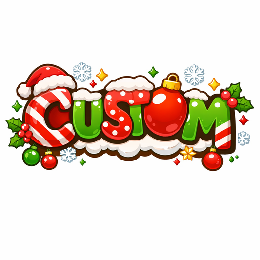 Ornaments Paper Filled • Custom Name Clear Ball • CUSTOM