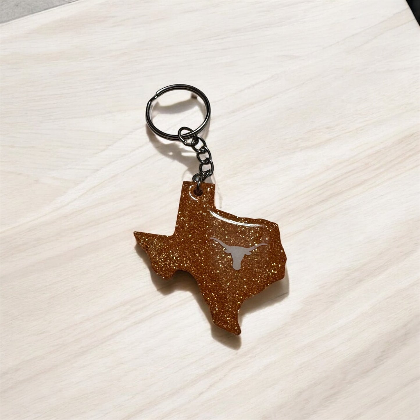 State of Texas 2inch Keychain - State Colors