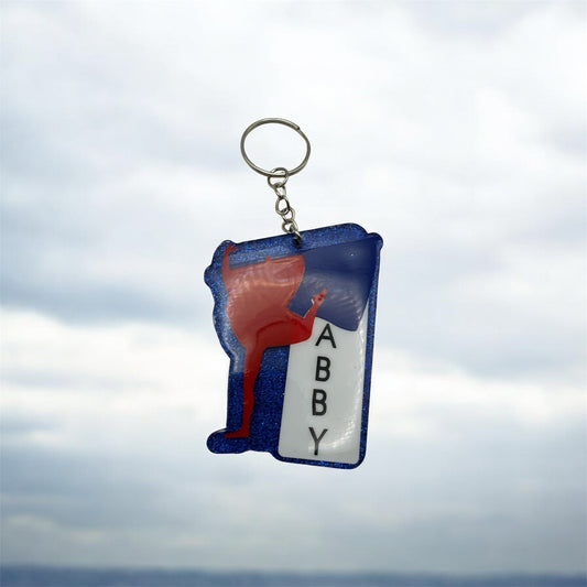 Color Guard KEYCHAIN, Backpack or Luggage Tag.  Custom and Personalized.