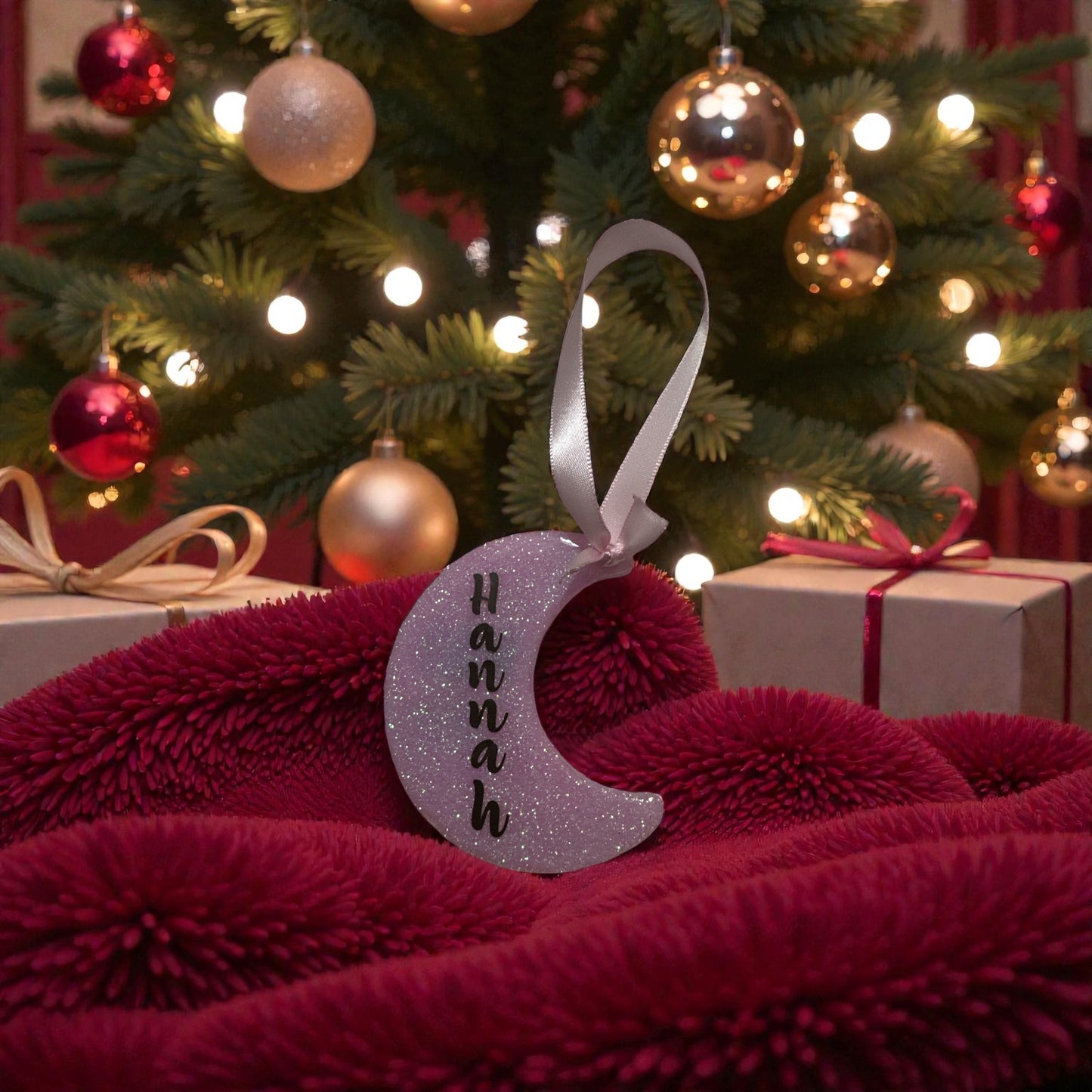 Crescent Moon Symbol Acrylic Ornament