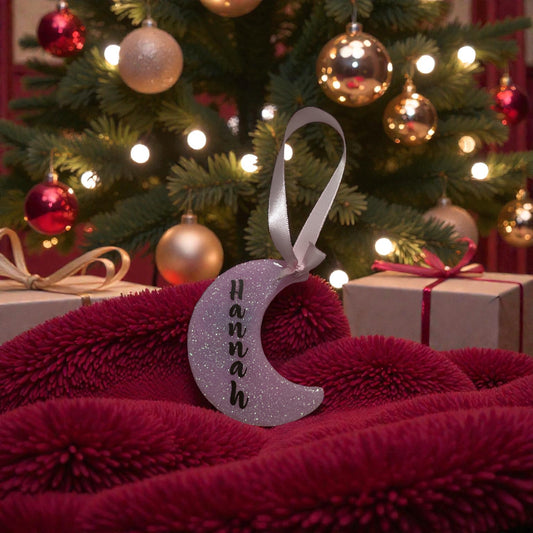 Crescent Moon Symbol Acrylic Ornament