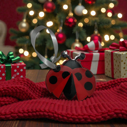 Ladybug Mascot Acrylic Ornament