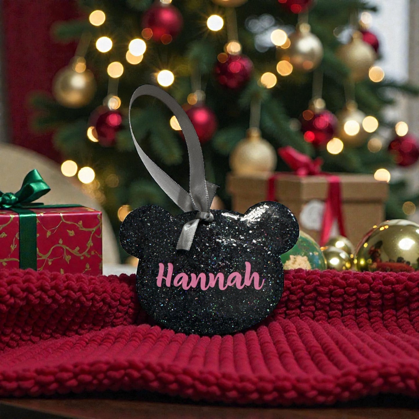 Panda Bear Mascot Acrylic Ornament