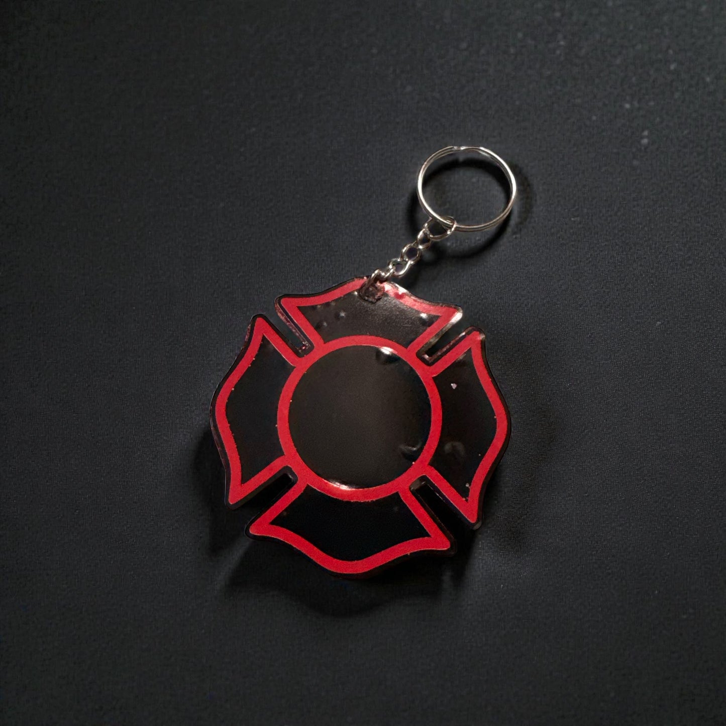 Fire Fighter Custom Acrylic KEYCHAIN - Bag Tag – Backpack – Add your name or your Fire Station number.