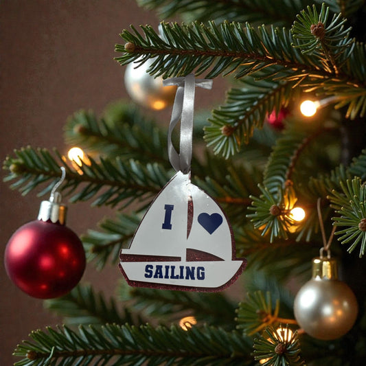 Sailboat Ornament – Nautical Hanging Decor for Ocean Lovers