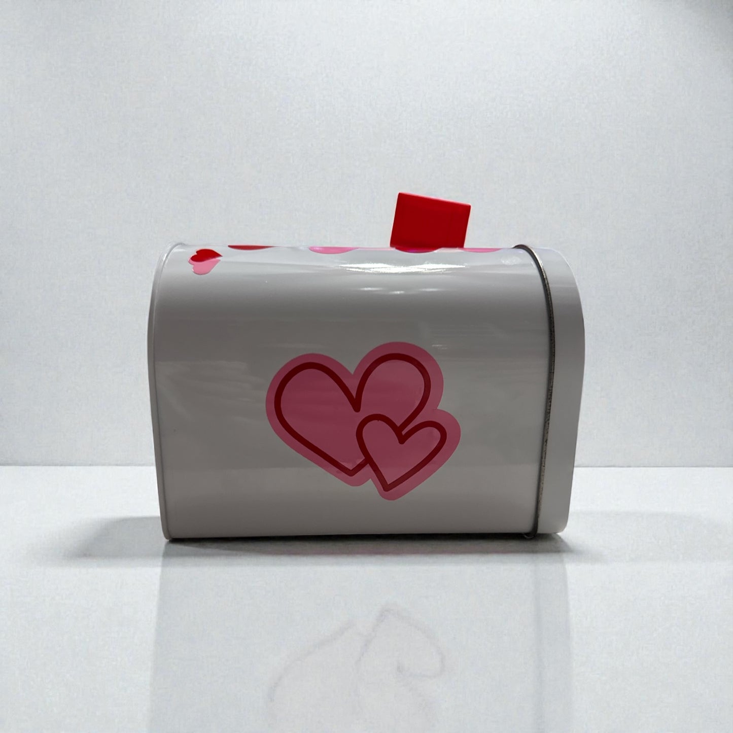 Valentine’s Day Mailbox –Personalized - Small Plastic Decorated Mailbox| Pink