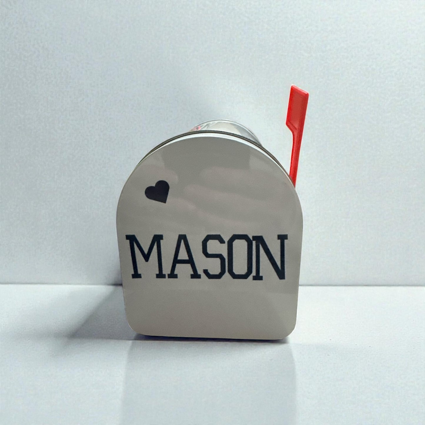 Valentine’s Day Mailbox –Personalized - Small Plastic Decorated Mailbox| Blue